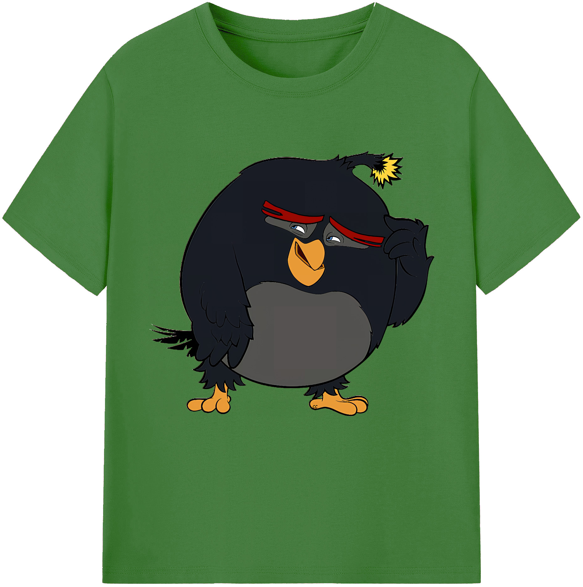 （画像用） Angry Birds アングリーバード レディースカジュアルプリントTシャツ（綿100％）